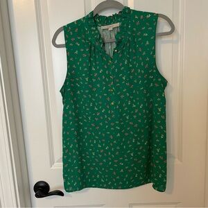 Sleeveless green blouse - perfect condition